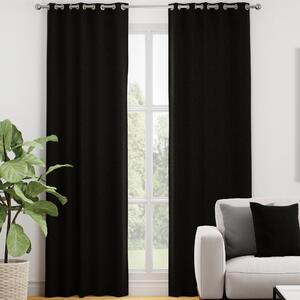 Kansai Plain Made To Measure Curtains Noir