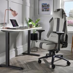 X Rocker Onyx Office Fabric Gaming Chair Grey