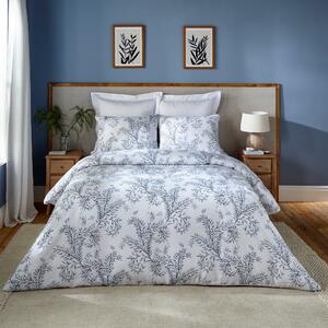 Dorma Sea Vine 100% Cotton Duvet Cover & Pillowcase Set Blue