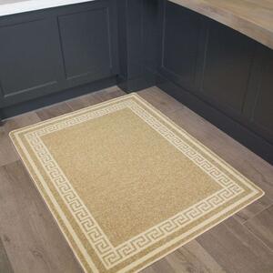Beige Key Hardwearing Rug - Luna - 50cm x 80cm