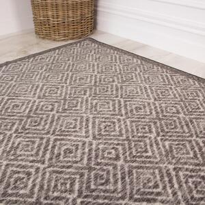 Grey Diamond Washable Rug - Luna - 50cm x 80cm