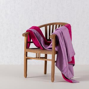 Blanket Cotton Cloud 150x200 Fuchsia&Lavender