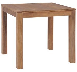 Dining Table Solid Teak Wood with Natural Finish 82x80x76 cm