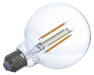 Prios filament LED bulb E27 G95 7 W WiFi clear 2x