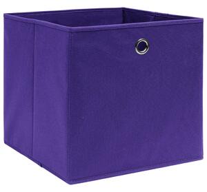 Storage Boxes 10 pcs Non-woven Fabric 28x28x28 cm Purple