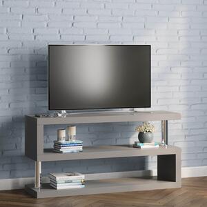 Miami S Shaped TV Stand Grey