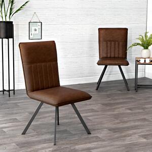 Industrial Brown Dining Chair