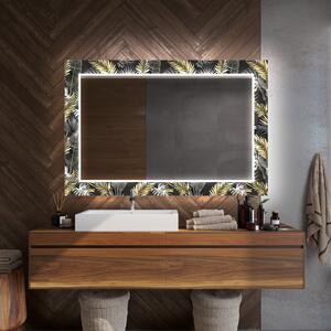 Light up decorative mirror for the bathroom wall