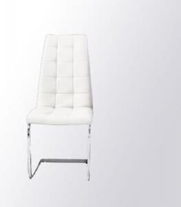Contemporary White Barcelona Dining Chair White
