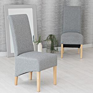 Holcombe Light Grey Classic Scroll Back Dining Chair
