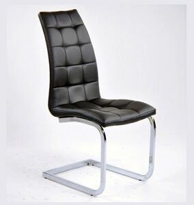 Contemporary White Barcelona Dining Chair Black