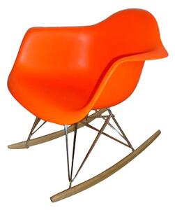 Eames Style RAR Rocking Chair Orange