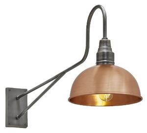 Long Arm Dome Wall Side Light 8" Copper