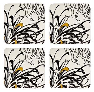 Monsoon Chrysanthemum Cream 4 X Coasters
