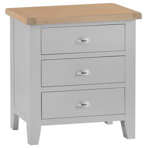 Suffolk Grey Painted Oak Chest of 3 Drawers
