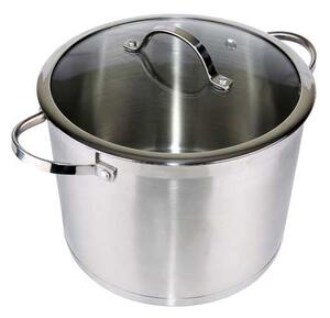 D200 Stainless Steel 18/10 Stockpot (W/Lid) D26Cm