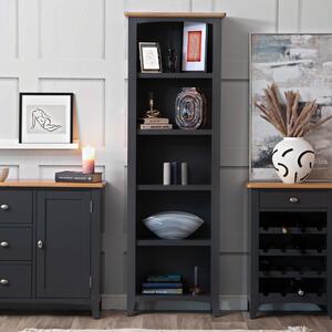 Gloucester Midnight Grey Painted Large Bookcase