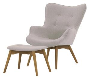 Ducon Wingback Chair + Footstool