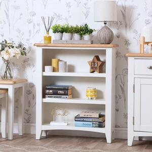 Gloucester White Painted Small Wide Bookcase