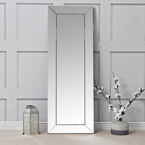 Sofia Large Silver Bevelled Hallway Mirror 50 x 140cm