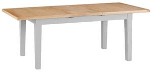 Suffolk Grey Painted Oak 1.6m Butterfly Extending Dining Table