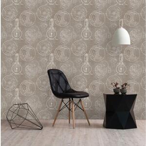 Horlogerie Taupe Wallpaper by Mind The Gap