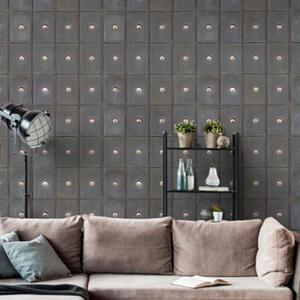 Industrial Metal Cabinets Wallpaper by Mind The Gap
