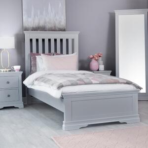 Florence Grey Painted Single Bed Frame