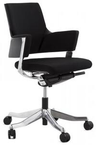 Fully Adjustable Retro Black and Chrome Office Chair