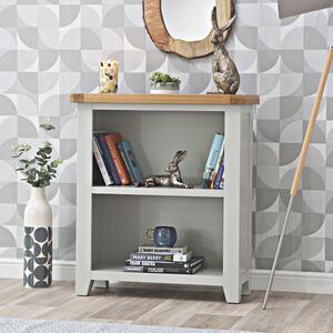 Hampshire Grey Painted Oak Low Bookcase