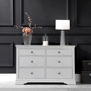 Florence Grey Painted Chest of 6 Drawers