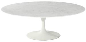 Contemporary White Marble Topped Saarinen Tulip Coffee Table