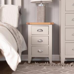 Chester Stone Painted Oak Large Bedside Table