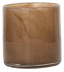 Lyric Candleholder In Brown, Small