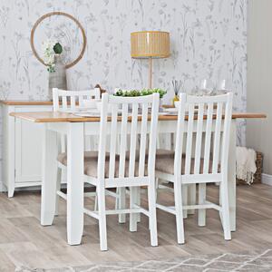 Gloucester White Painted 1.6m Extending Dining Table