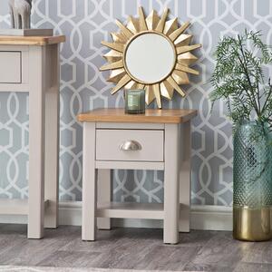 Rutland Painted Oak Lamp Table with Drawer