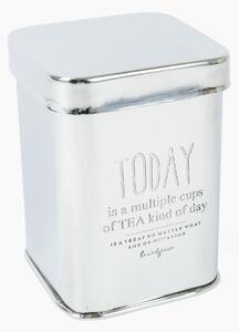 Lene Bjerre Tea Jar Cosine 'Today is a multiple cups of tea kind of day' Jar - Silver