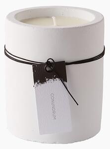 Candle in White Stone - Conundrum by On Interiors