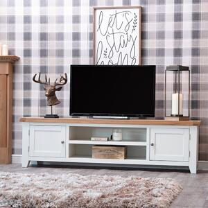 Hampshire White Painted Oak Extra Large TV Unit