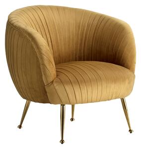 Gemma Velvet Tub Chair in Honey Gold