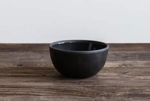 Lille Serving Bowls - Black & White, Small Black Bowl