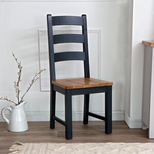 Salisbury Blue Painted Oak Dining Chair