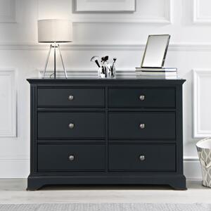 Banbury Midnight Grey Painted Chest of 6 Drawers