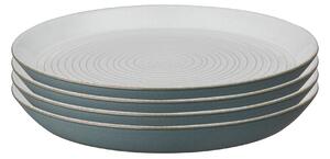Impression Charcoal Blue Set Of 4 Spiral Dinner Plate