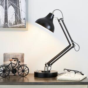 Archibald Articulated Black Desk Lamp Black