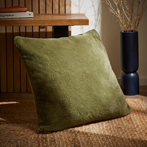 Lenon Plush Cushion Cover Olive