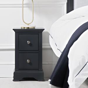 Banbury Midnight Grey Painted Small Bedside Table