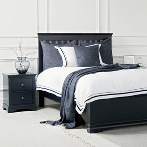 Florence Midnight Grey Painted Double Bed Frame