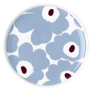 Unikko Dessert plate - / Ø 20 cm by Marimekko Blue