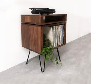 Stack Record Player Stand on Hairpin legs